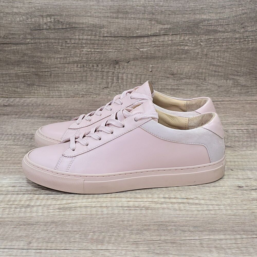 KOIO Capri Women's Size EU 39 US 9 Pink Leather Low Top Lace Up Sneakers - Picture 3 of 9
